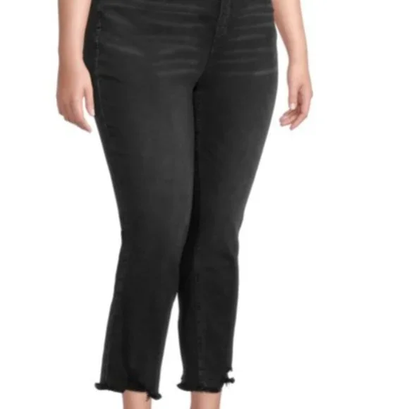 TS Vintage Inspired Crop Jeans- Black- Size 16W - Picture 2 of 10